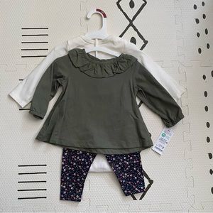 NWT Carter’s Just One You Floral Three Piece Set 3-6 months